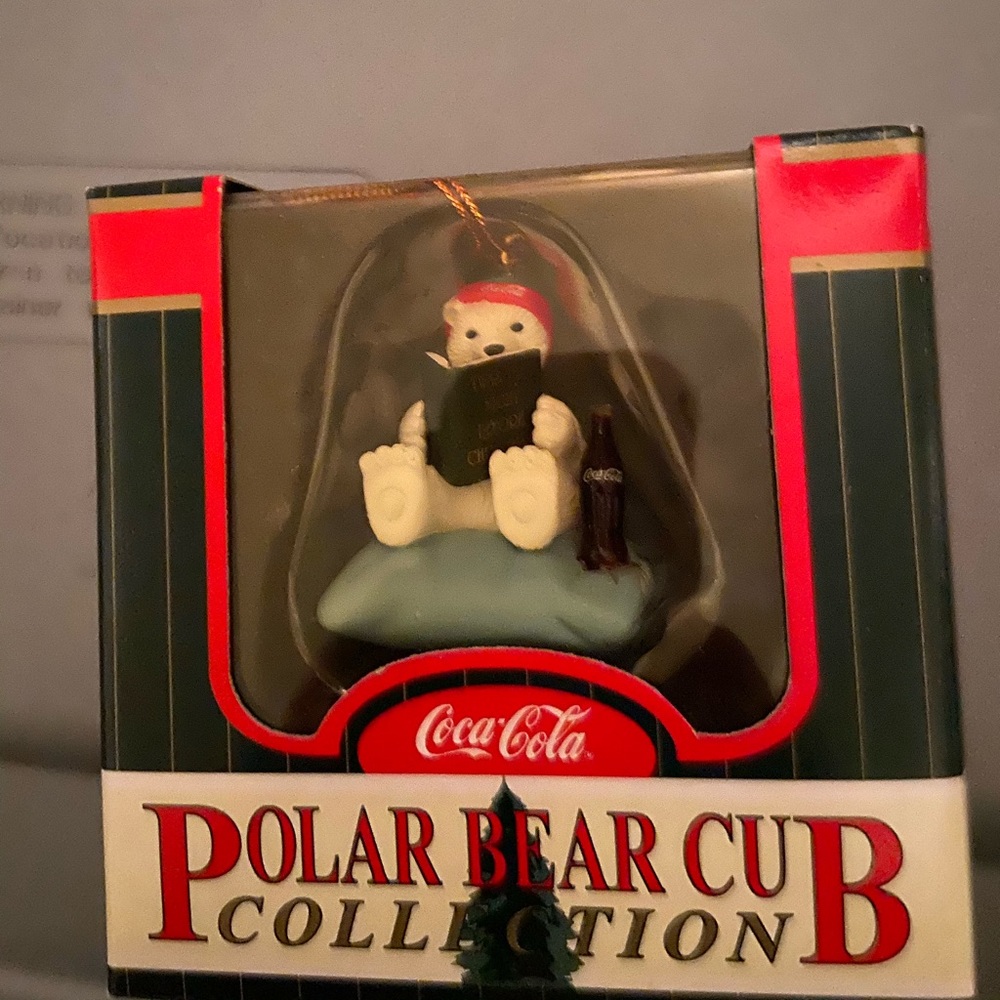 NIB Coca Cola polar bear Christmas tree ornament
